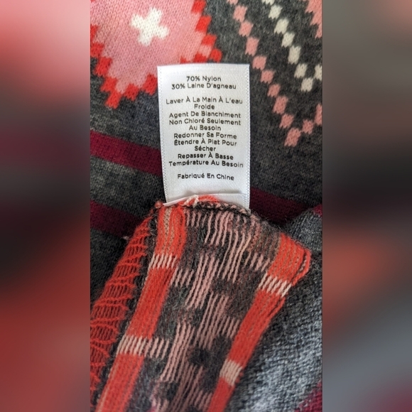 Talbots‎ Lambswool Sweater Women's Aztec knit Pullover Size M - Picture 6 of 12